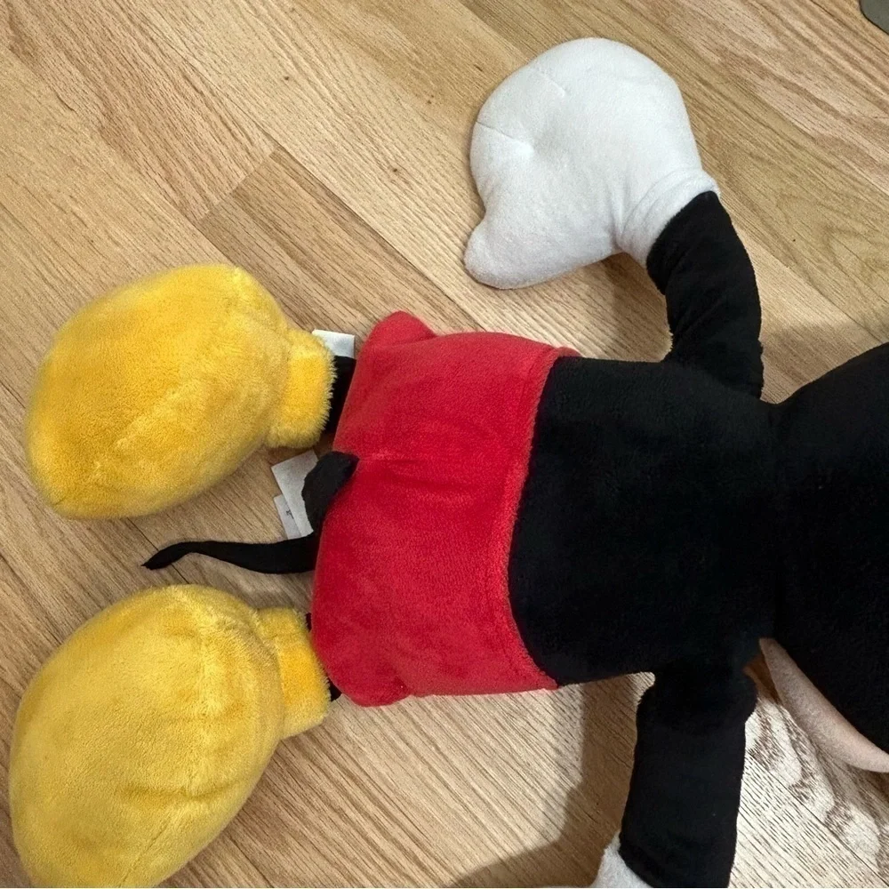 Mickey Mouse Large Plush Disney Kids Toy Black Red Stuffed Animal